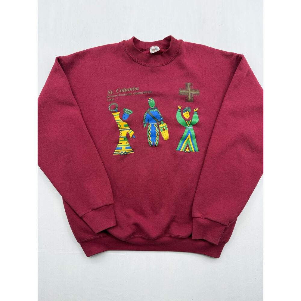 Vintage African American Crewneck Sweat Shirt 1995 Made in USA Size XL